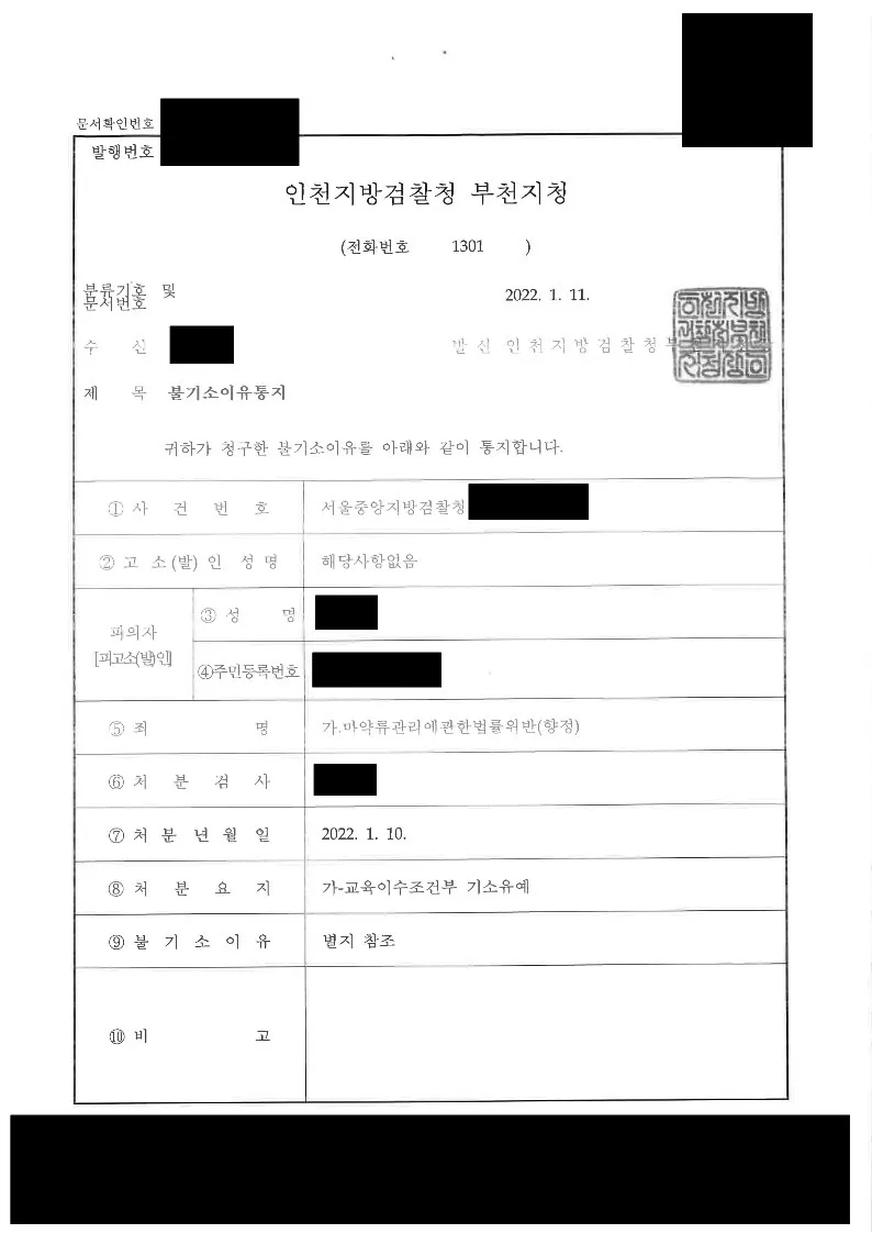 필로폰매수투약
